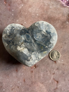 Celestite heart 8