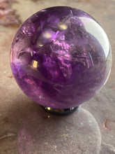 Load image into Gallery viewer, Amethyst 2&quot; sphere
