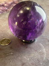 Load image into Gallery viewer, Amethyst 2&quot; sphere

