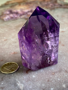 Amethyst polished point 22