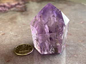 Amethyst polished point 14