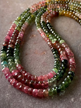 Load image into Gallery viewer, Tourmaline strand necklace multicoloured
