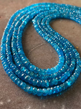 Load image into Gallery viewer, Apatite strand necklace (electric blue faceted)
